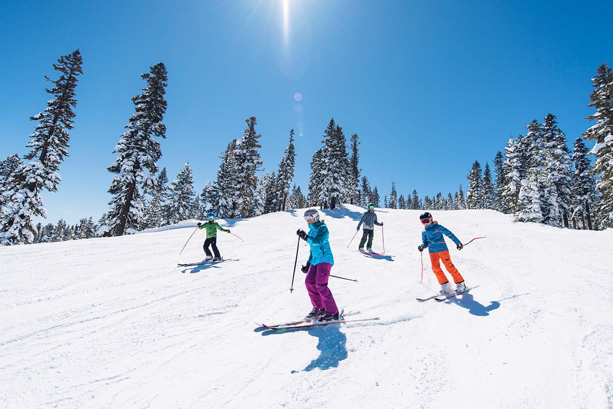 Perfect family skiing terrain