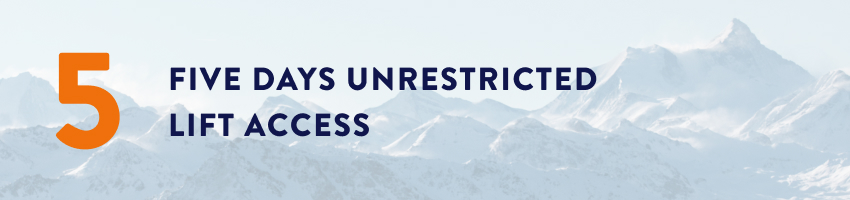5 Days unrestricted lift access to Crans-Montana