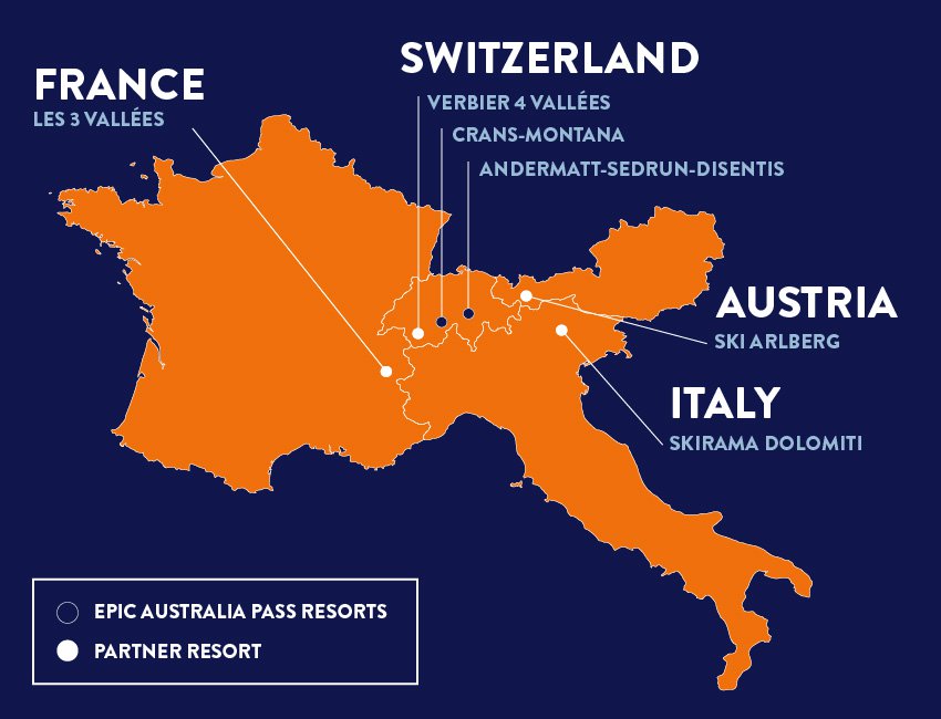 Europe Resort Access Map