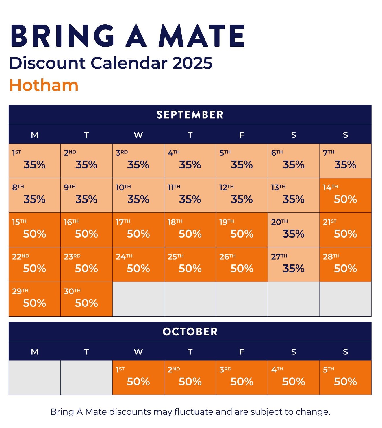 Hotham BAM Discount Calendar