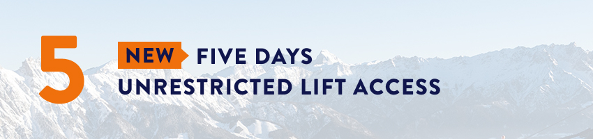 5 Days Consecutive Restricted Lift Access to Saalbach & Zell am See-Kaprun