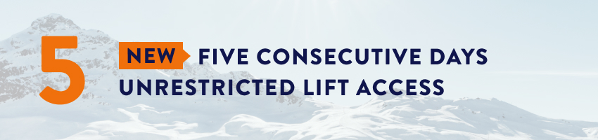 5 Days Consecutive Restricted Lift Access to Silvretta Montafon