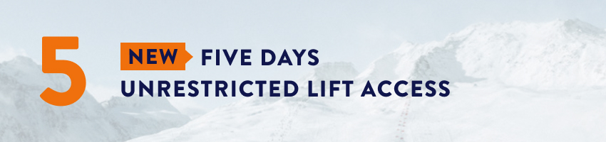 5 Days Consecutive Restricted Lift Access to Sölden
